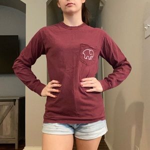 Ivory Ella burgundy long sleeve
